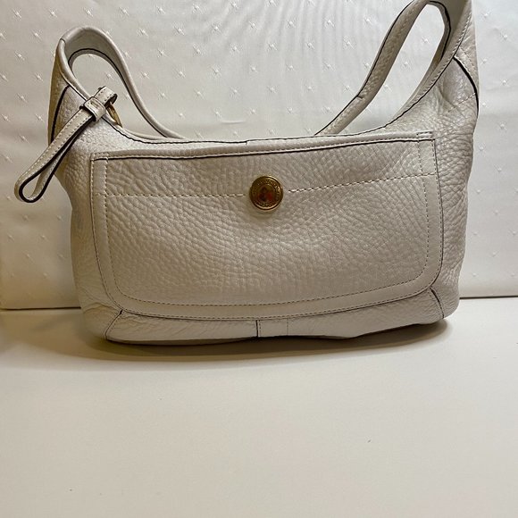 Pebbled Leather Coach Bag. - Picture 1 of 10